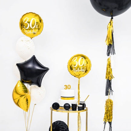 Balon folija - Zvezda, črna