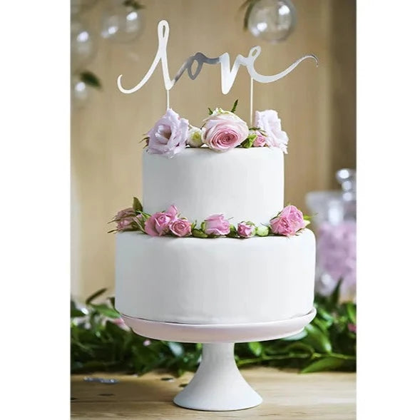Cake topper - Love, zlat
