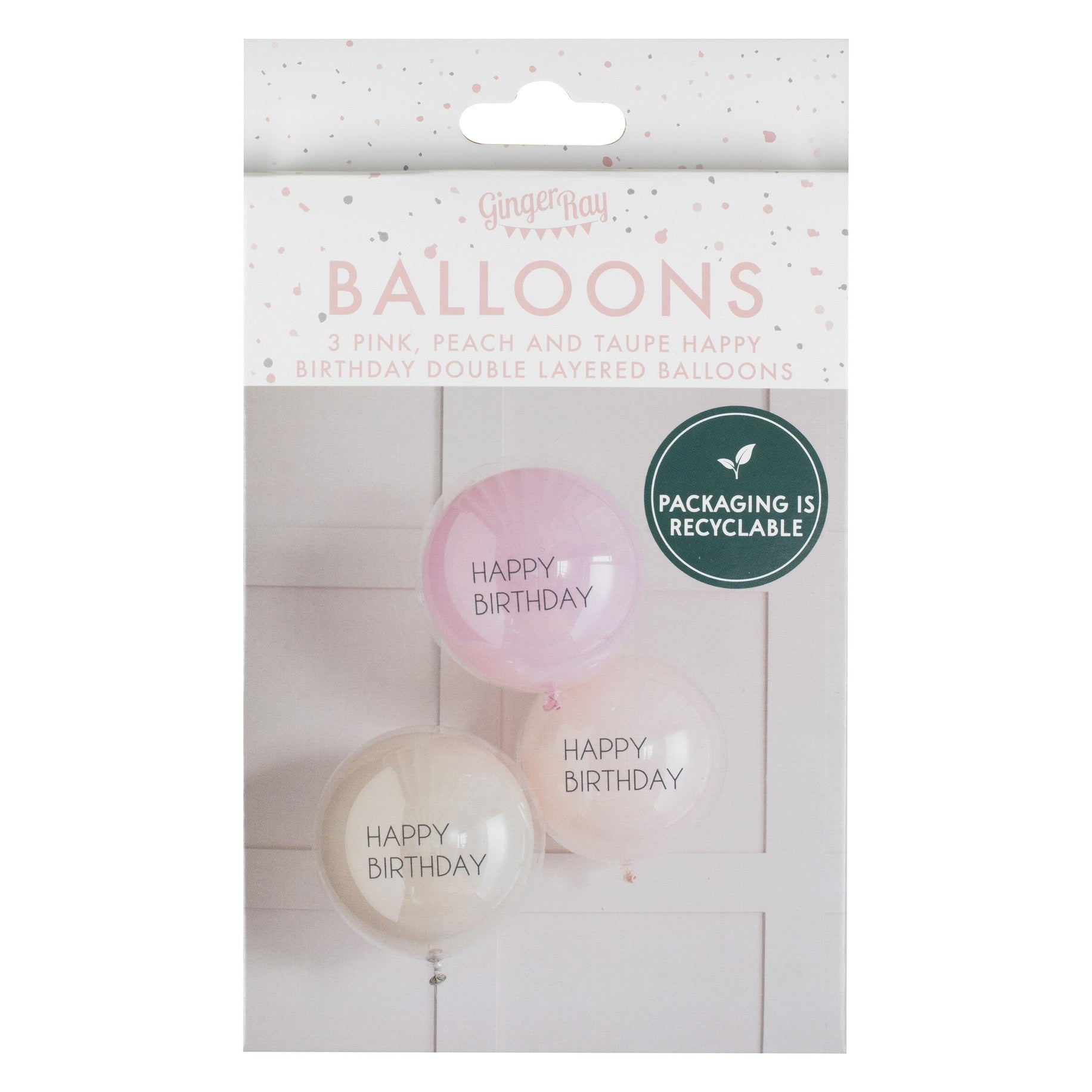 Baloni Ginger Ray - Happy Birthday