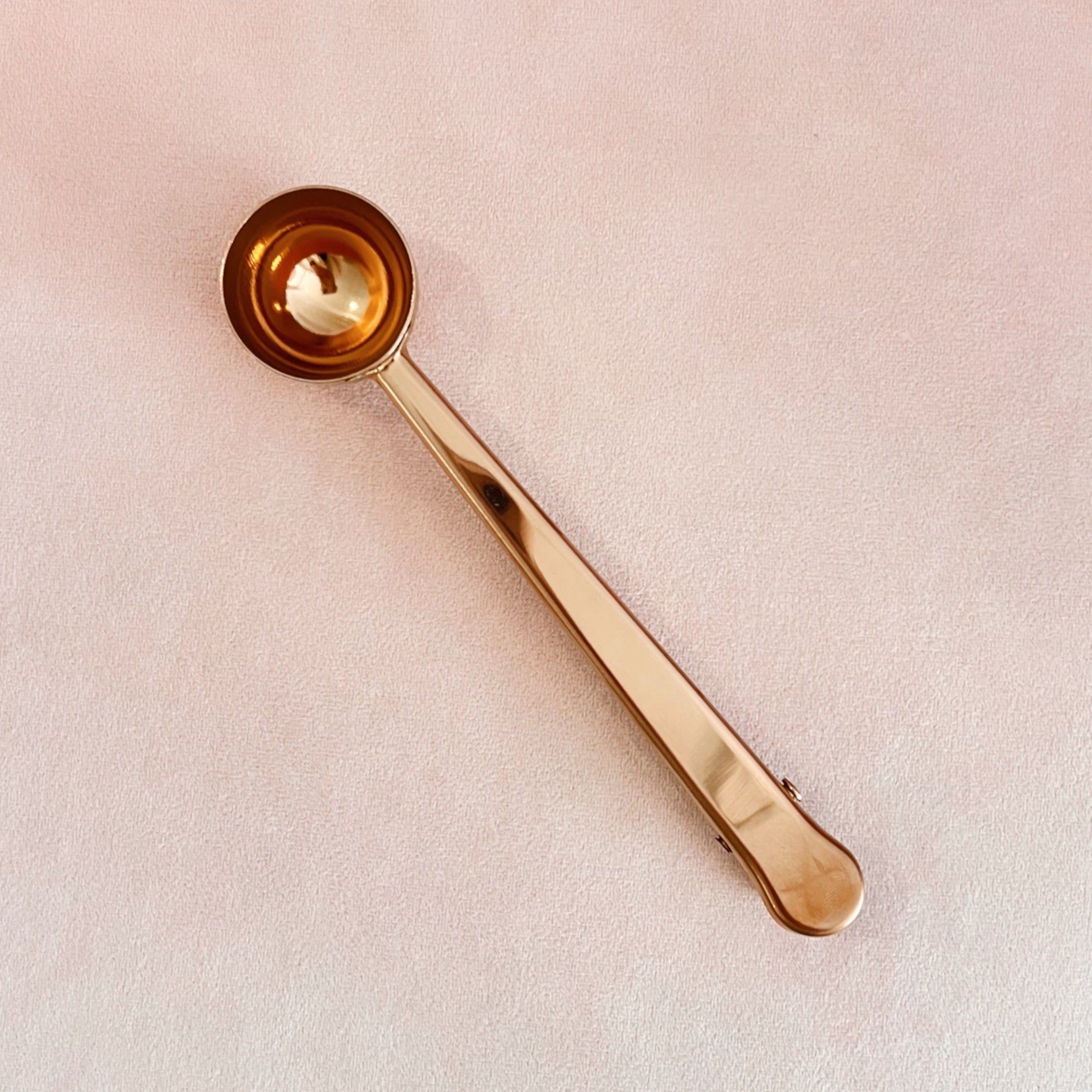 Kavna žlička s sponko - Rose Gold