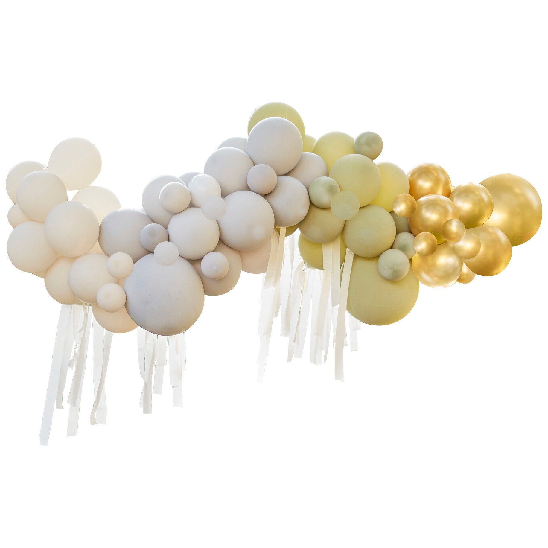 Lok iz balonov Ginger Ray - Green, Cream, Grey & Gold
