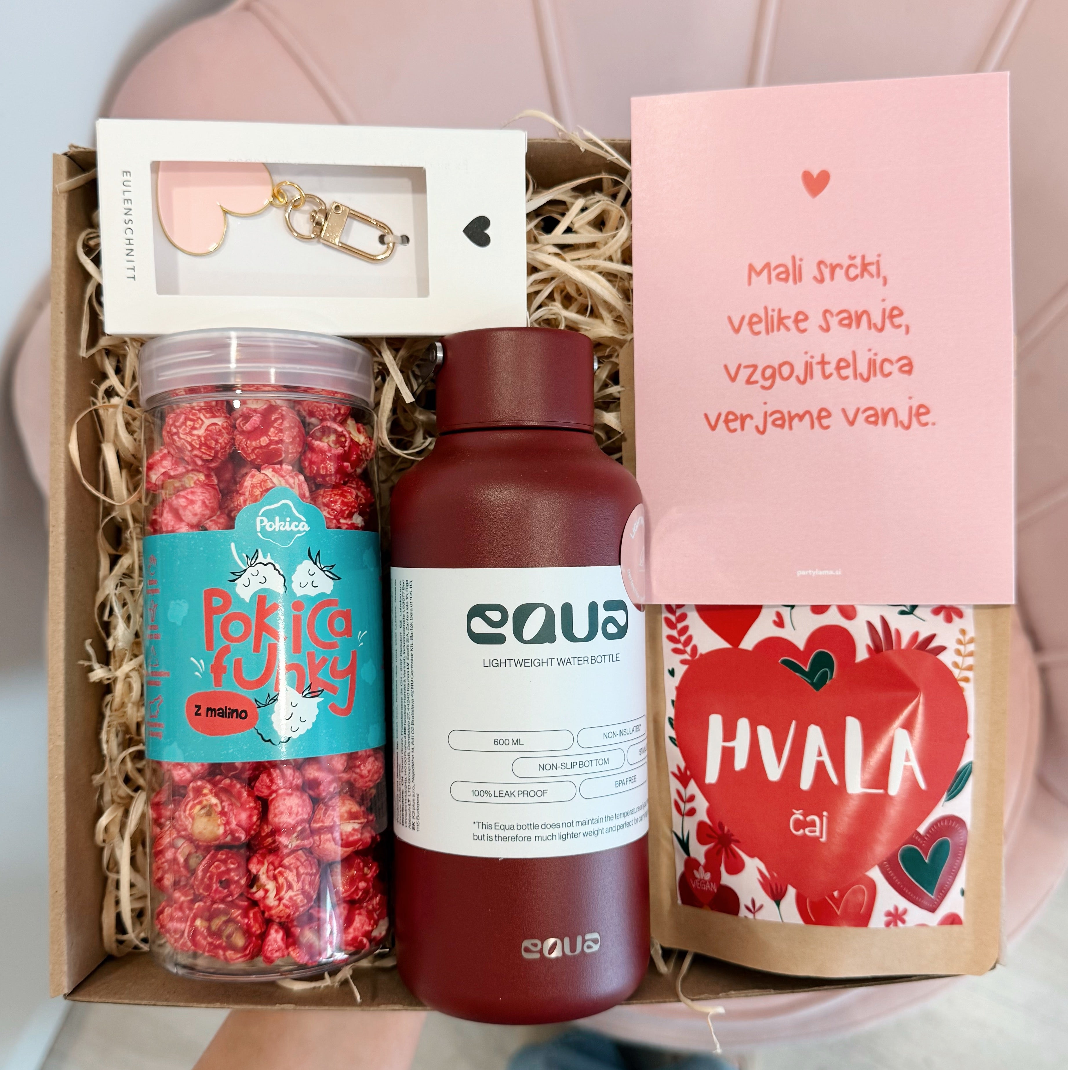 Darilni paket - Hvala vzgojiteljica, pink