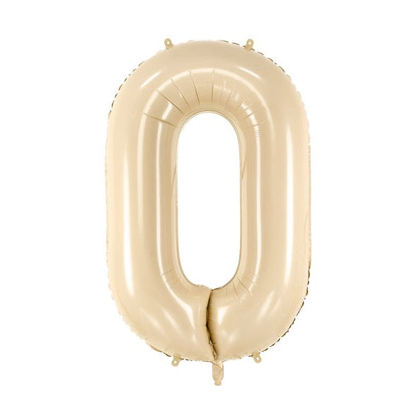 Balon folija številka bež / cream