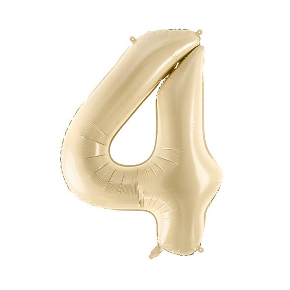 Balon folija številka bež / cream