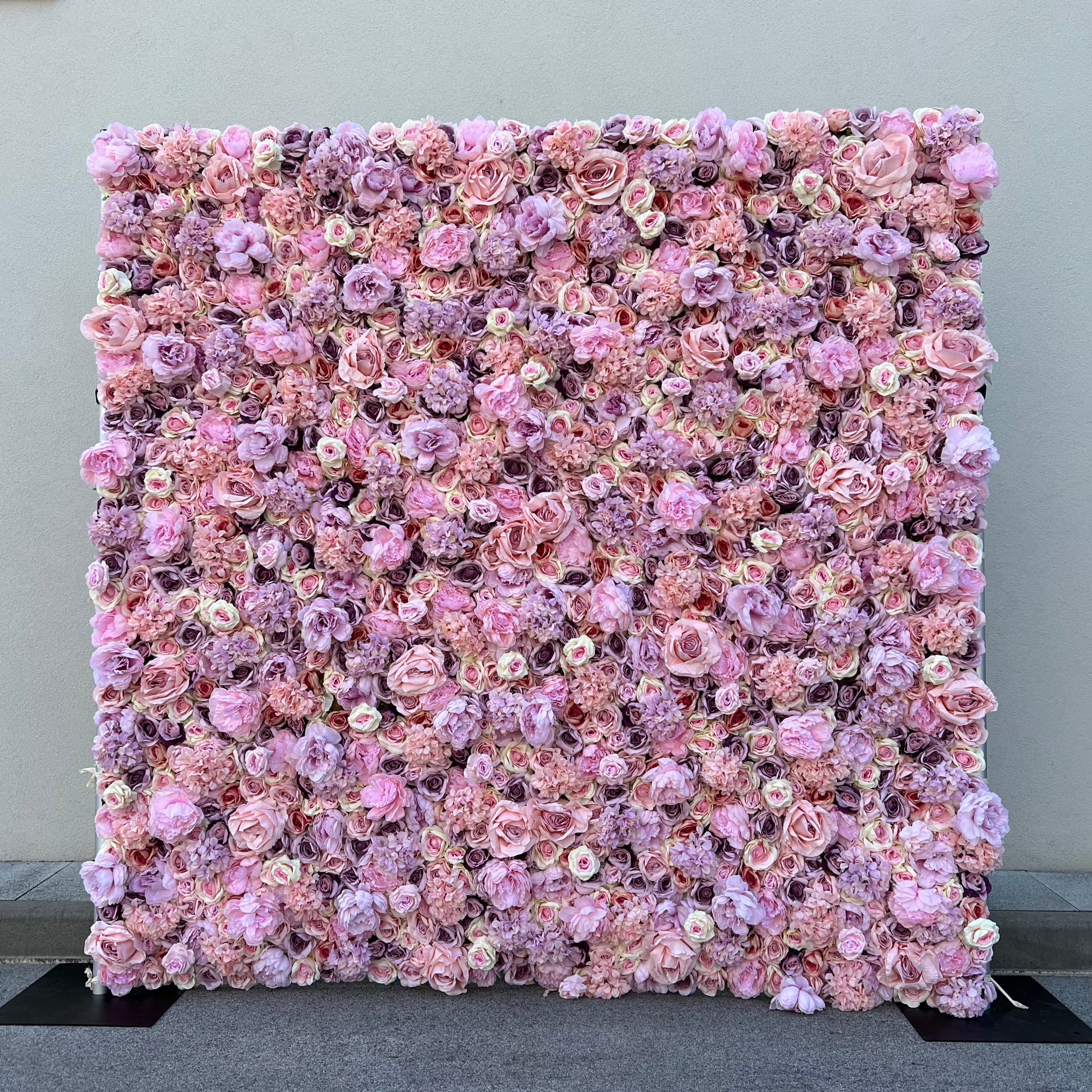 Cvetlična stena za izposojo - Roza, 240x240 cm