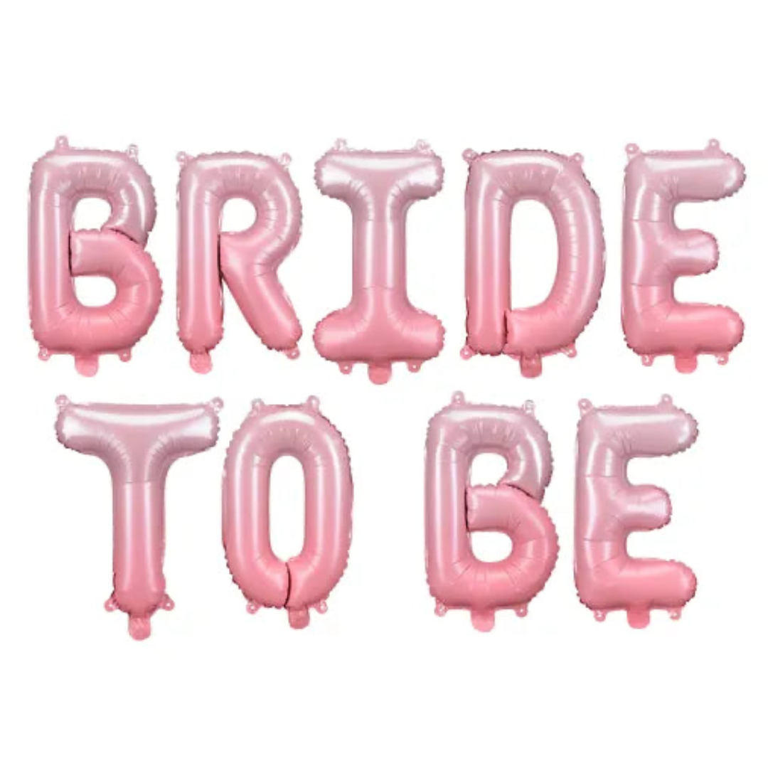 Balon folija napis - Bride to be, Pink