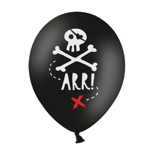 Lateks baloni za rojstni dan, piratska zabava, smrtna glava, pirati, baloni za rojstni dan