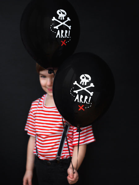 Piratski baloni, set balonov s smrtno glavo, gusarji
