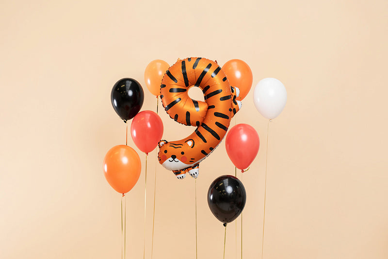 Balon številka - 9, tiger 64x87 cm