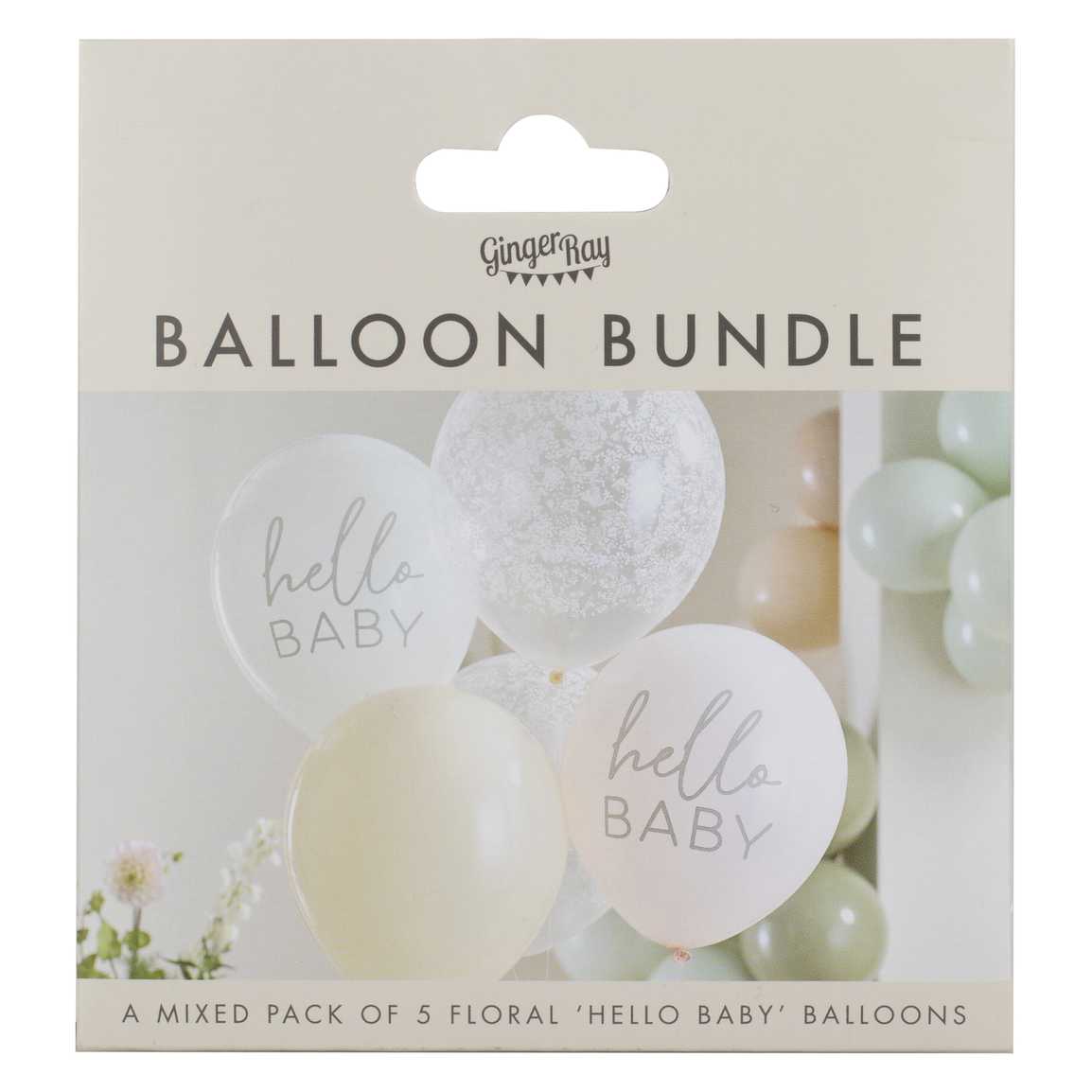 Baloni Ginger Ray - Hello Baby Floral Baby Shower