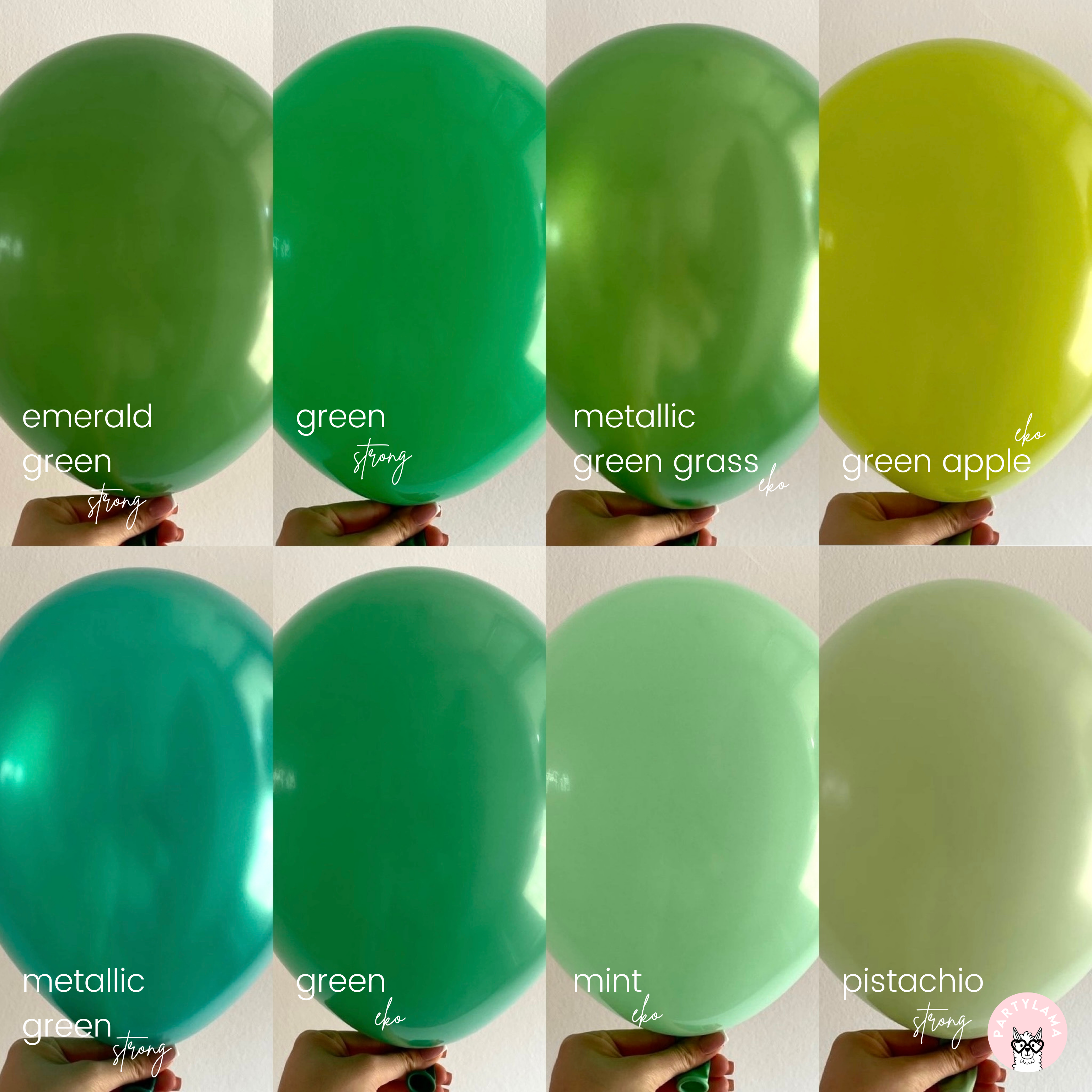baloni mint turkizna zeleni