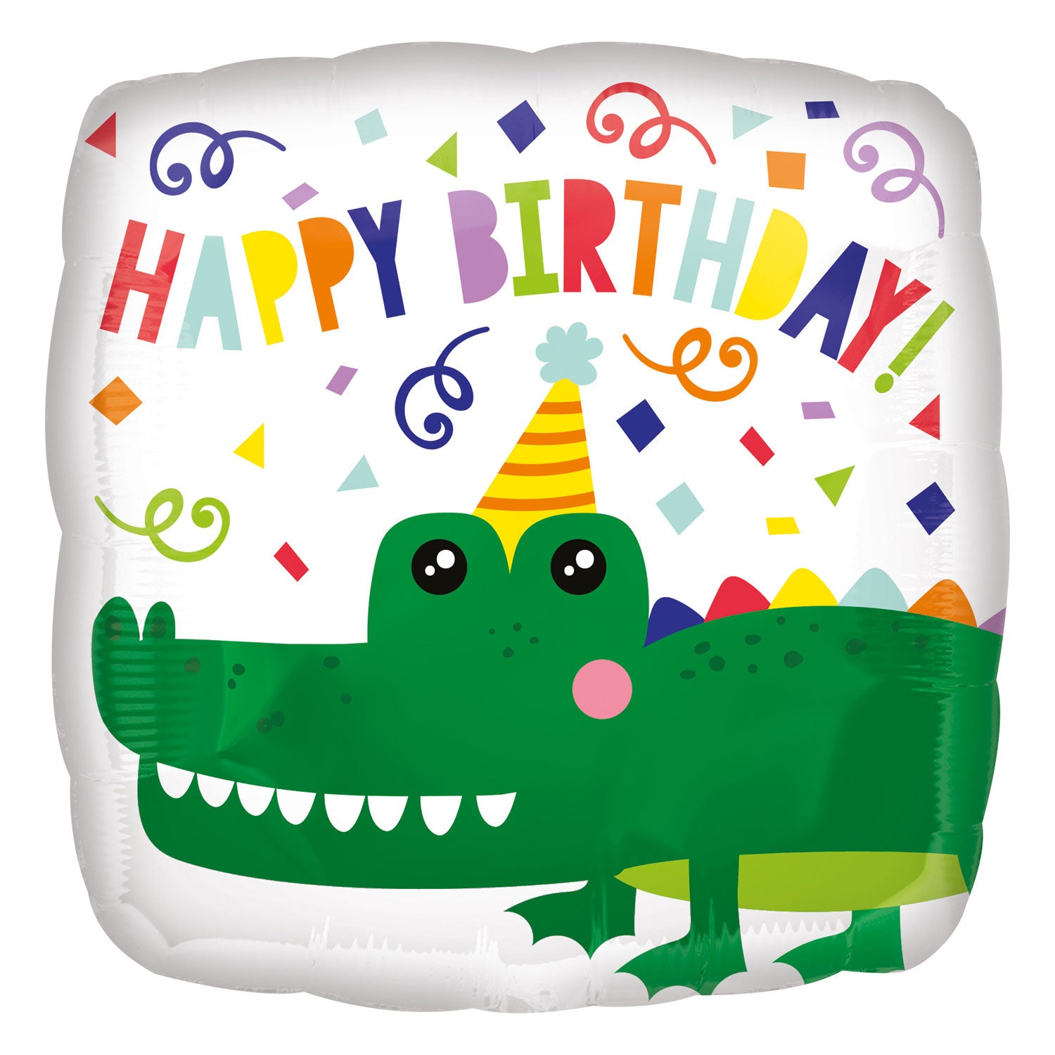Balon happy birthday, krokodil, krokodilček, vse najboljše
