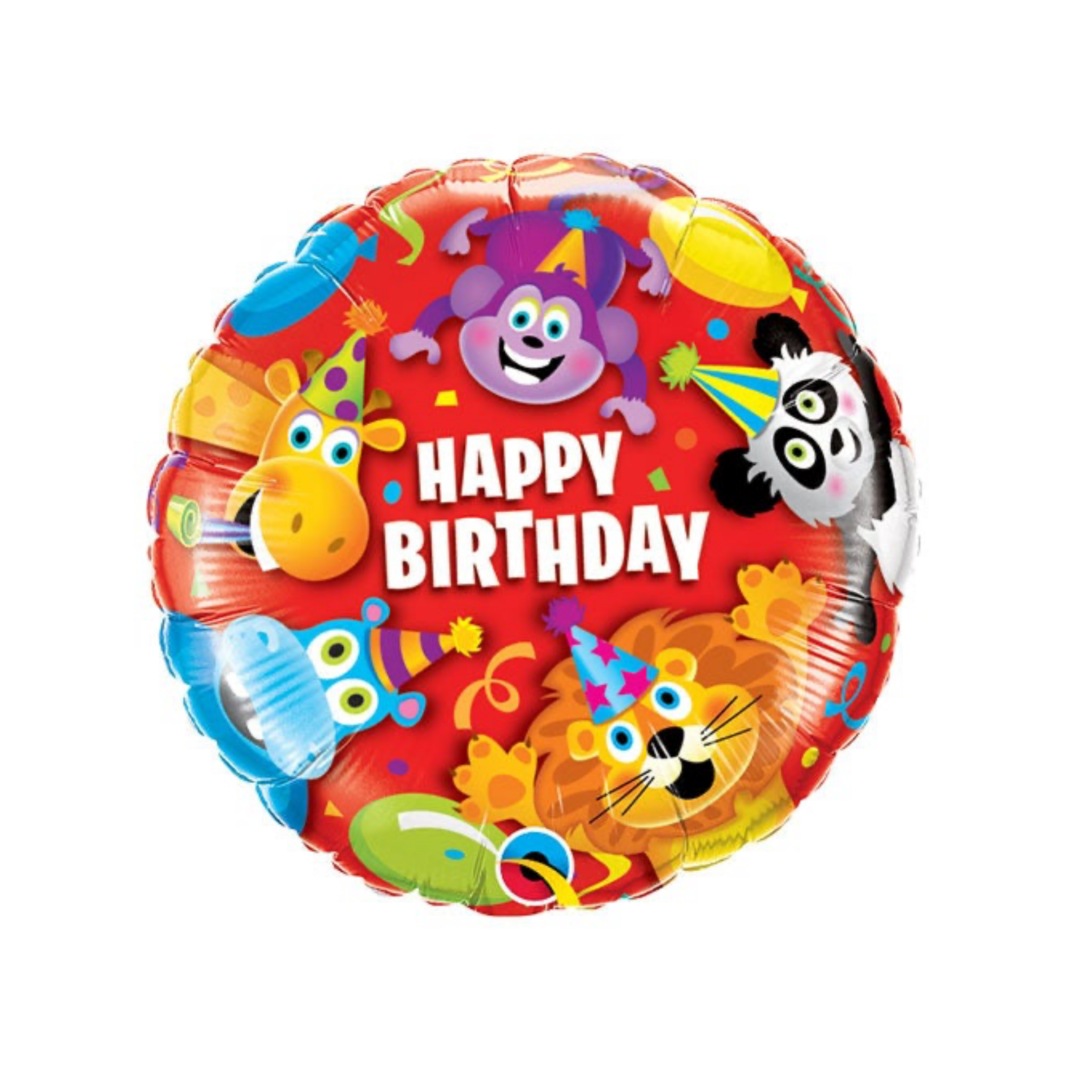 Balon folija - Happy birthday, Party animals