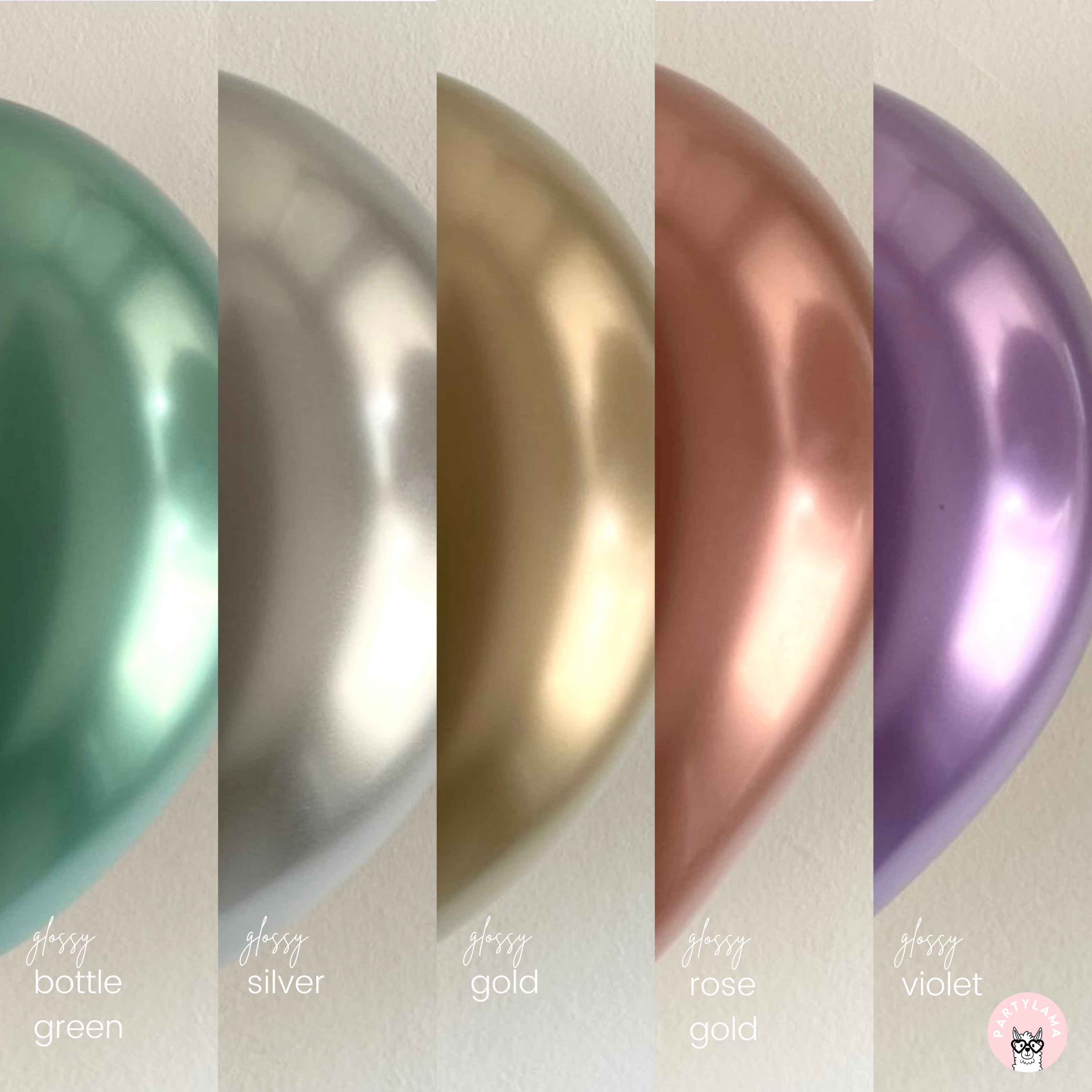 Glossy balon - Gold, 30 cm - 50 kos