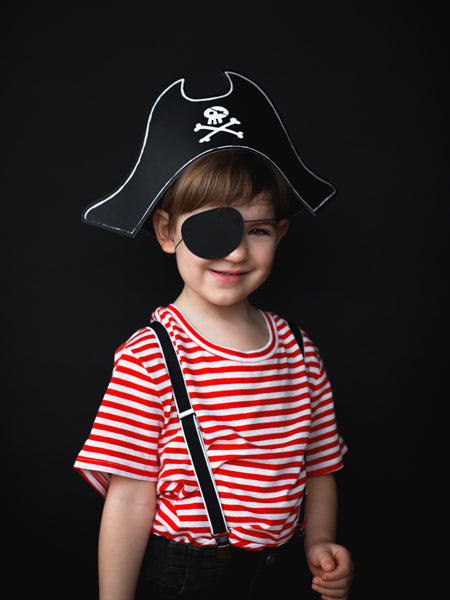 Klobuček - Piratska kapa in preveza za oči