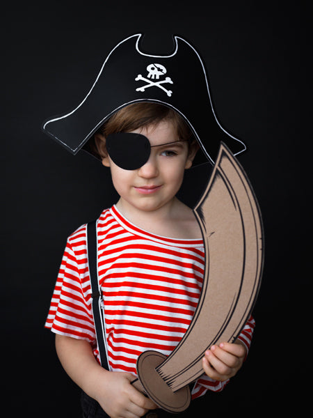 Klobuček - Piratska kapa in preveza za oči