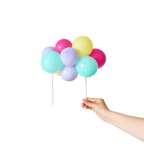 Balloon cake topper - Mint Candy