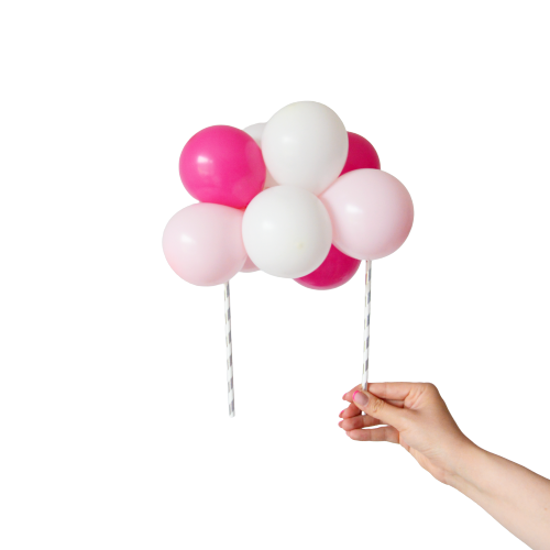 Balloon cake topper - Pink