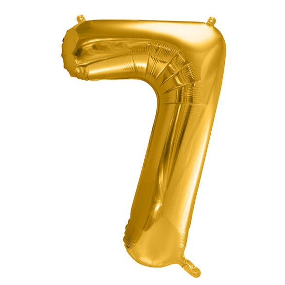 zlata številka 7 balon