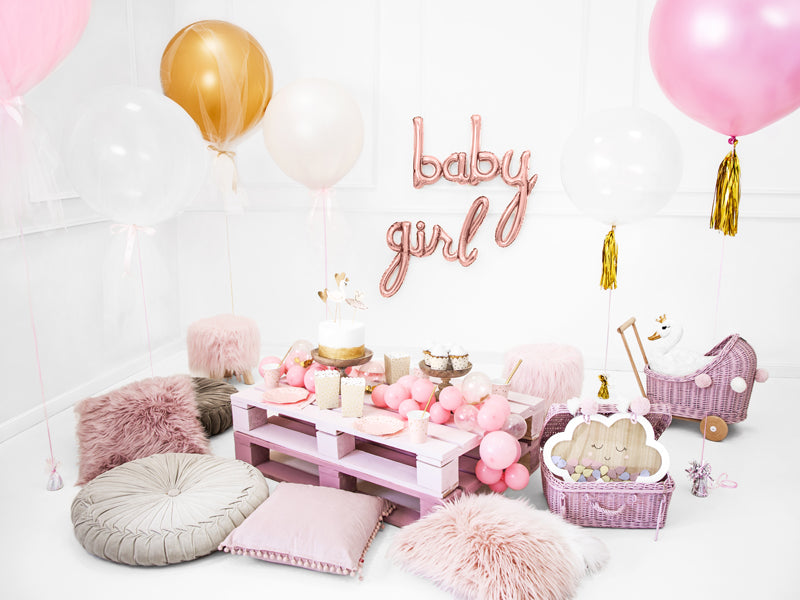 Baby shower baloni folija napis GIRL