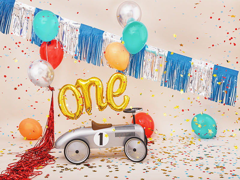 Rojstnodnevni balon, folija napis ONE zlate barve, popolen za prvi rojstni dan
