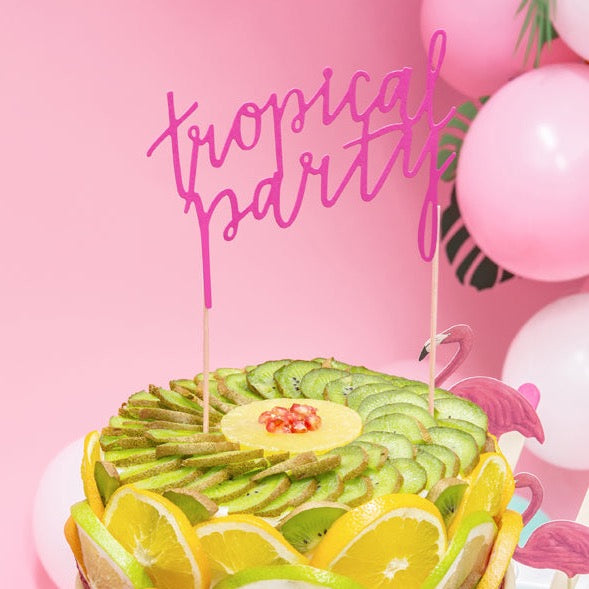 Cake topper - Tropical party