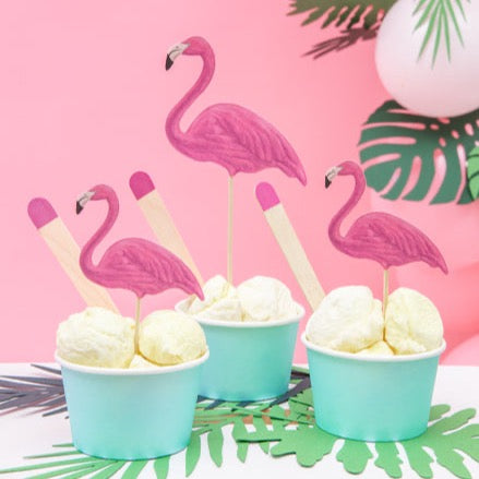 Cake topperji - Flamingo