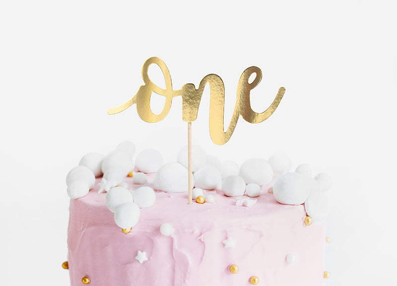 Cake topper - One