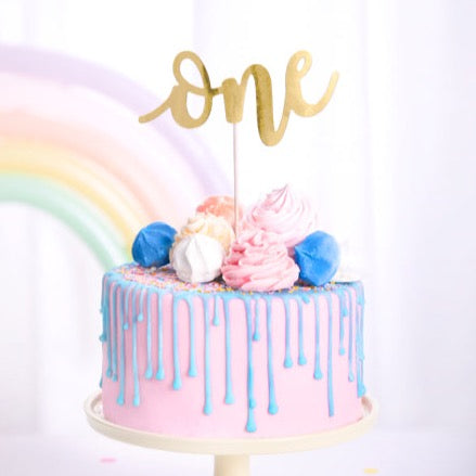 Cake topper - One