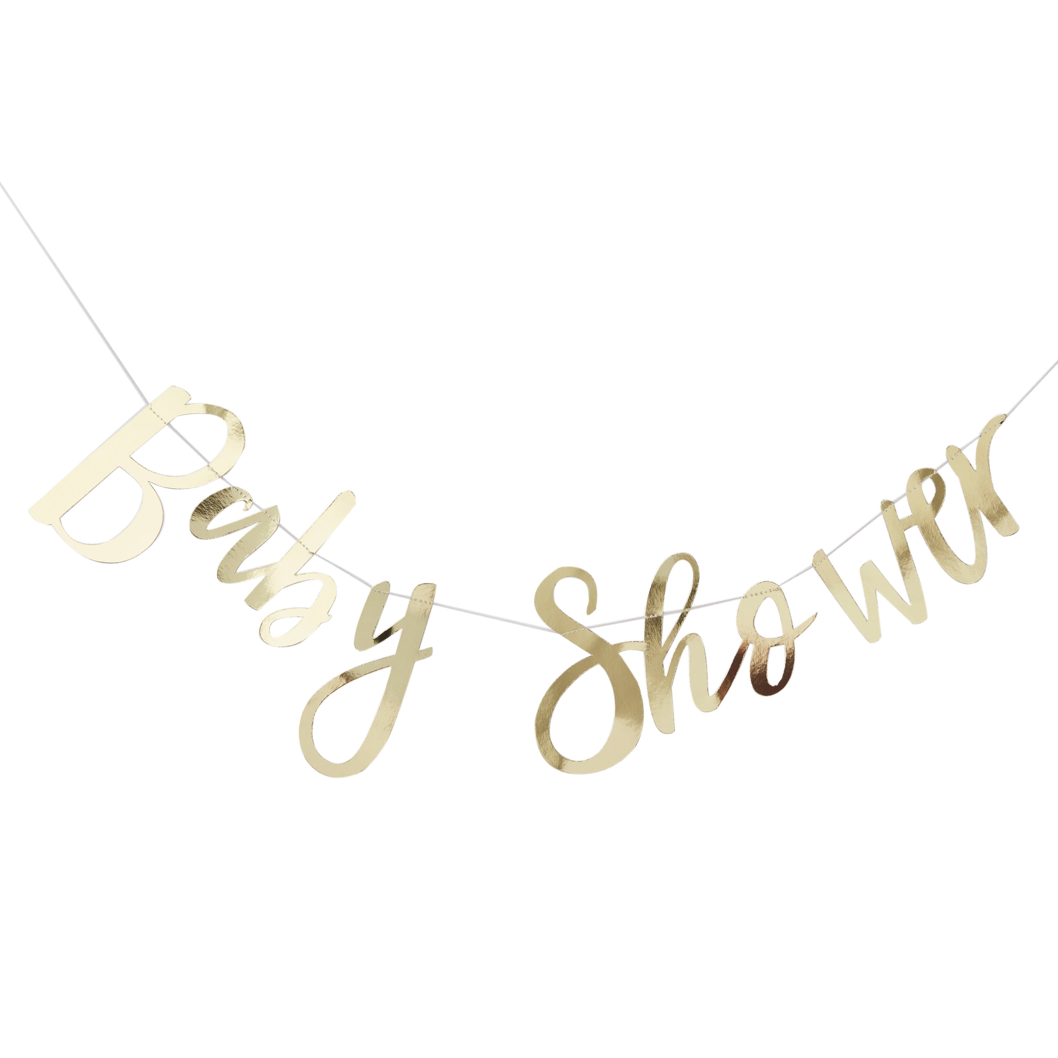 baby shower napis zlat