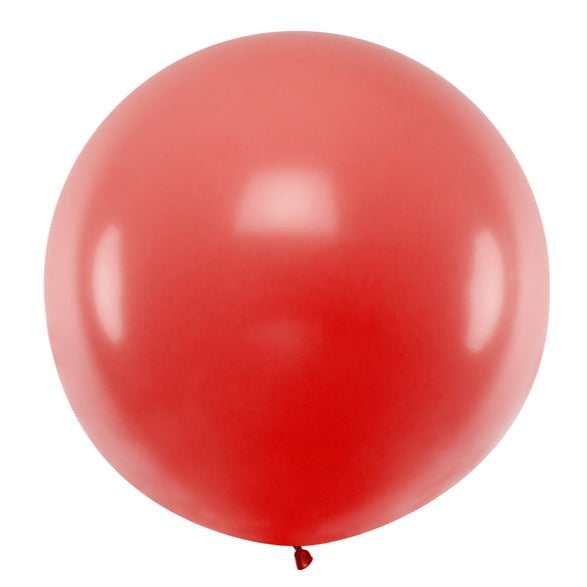 velik okrogel rdeč balon