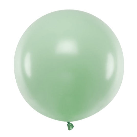 velik okrogel svetlo zelen balon