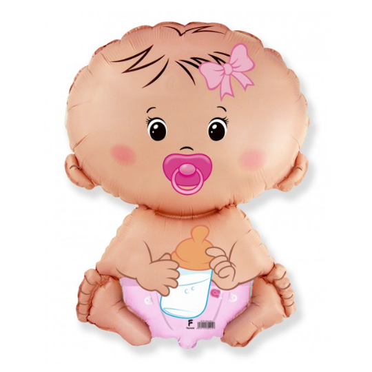 balon dojenček baby girl punčka 