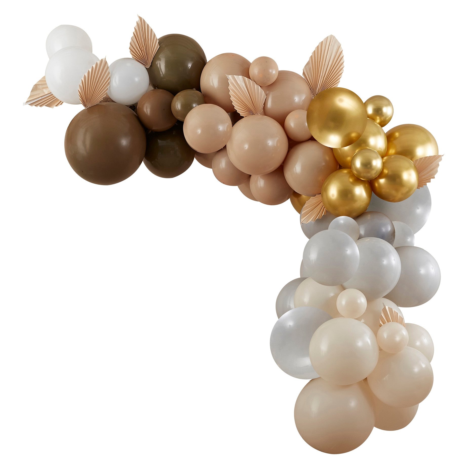 Lok iz balonov Ginger Ray - Taupe, Brown & Nude