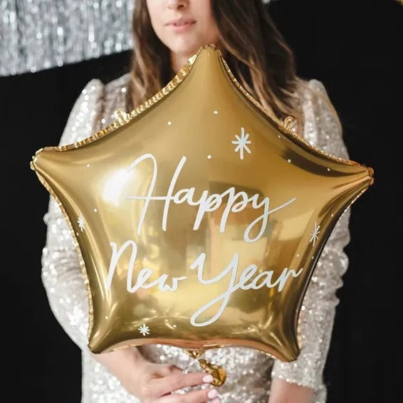 Balon folija -  Happy New Year, zvezda