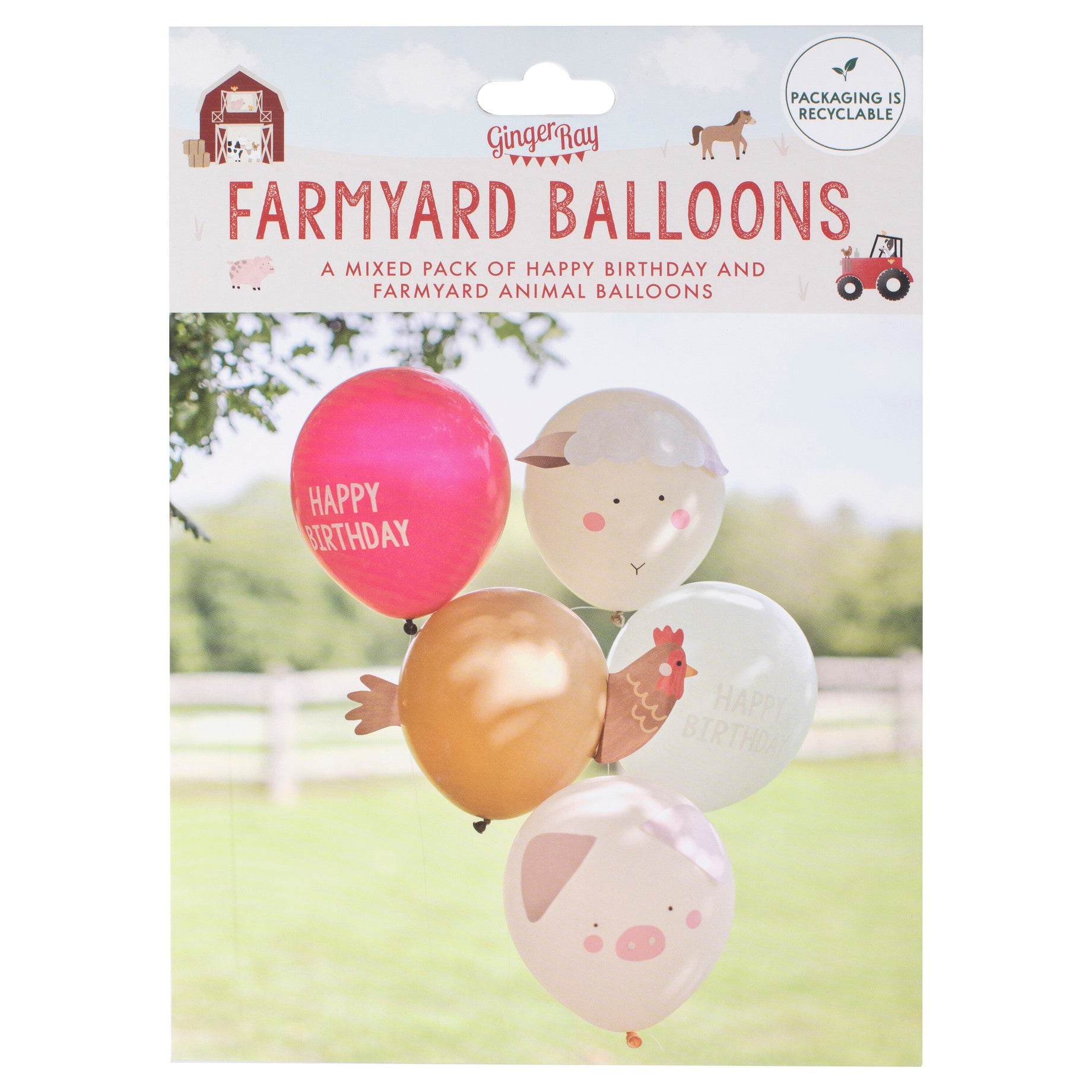 Baloni Ginger Ray - Farm Animals
