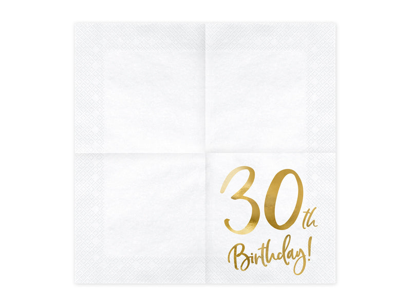 Papirnate serviete - 30th birthday